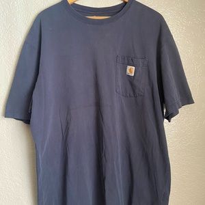 Blue Faded Carhartt T Shirt